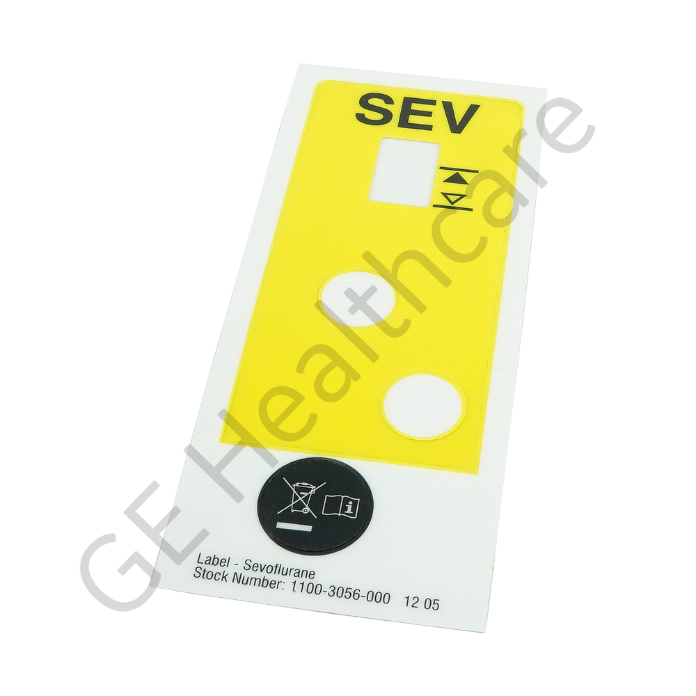 Sticker Label Sevoflurane