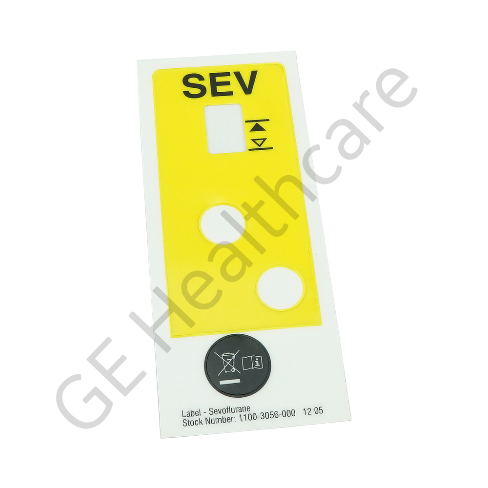 Sticker Label Sevoflurane