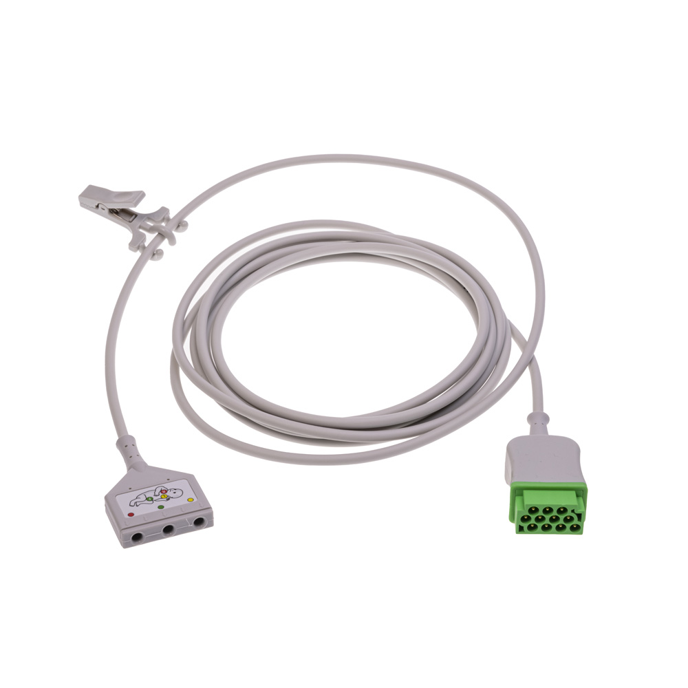 ECG Trunk Cable, Neonatal, DIN 3-lead, IEC, 3.6 m/12 ft. ECG Trunk Cable, Neonatal, DIN 3-lead, IEC, 3.6 m/12 ft.