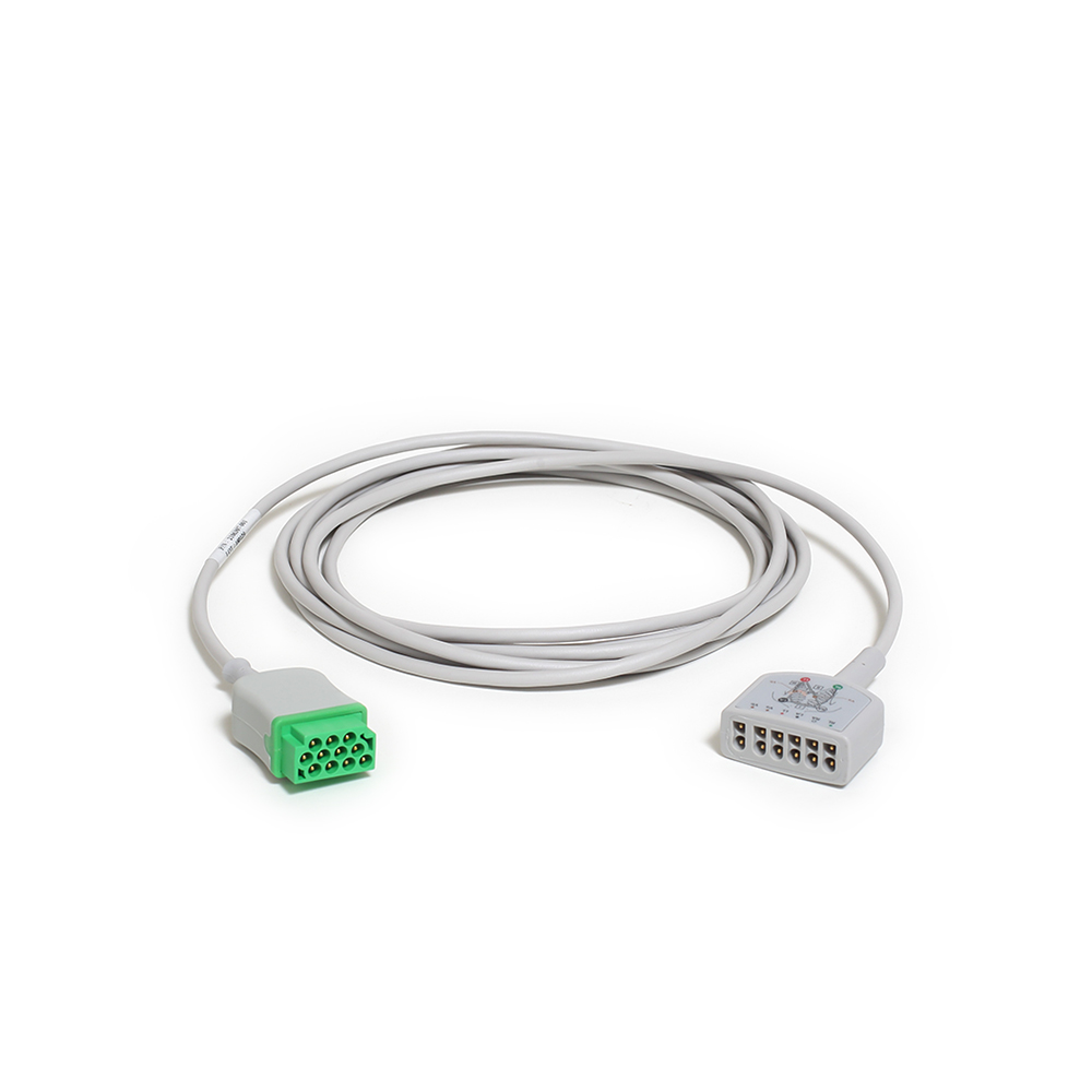 ECG Trunk Cable, 6-lead, AHA, 3.6 m/12 ft., 1/pack ECG Trunk Cable, 6-lead, AHA, 3.6 m/12 ft., 1/pack