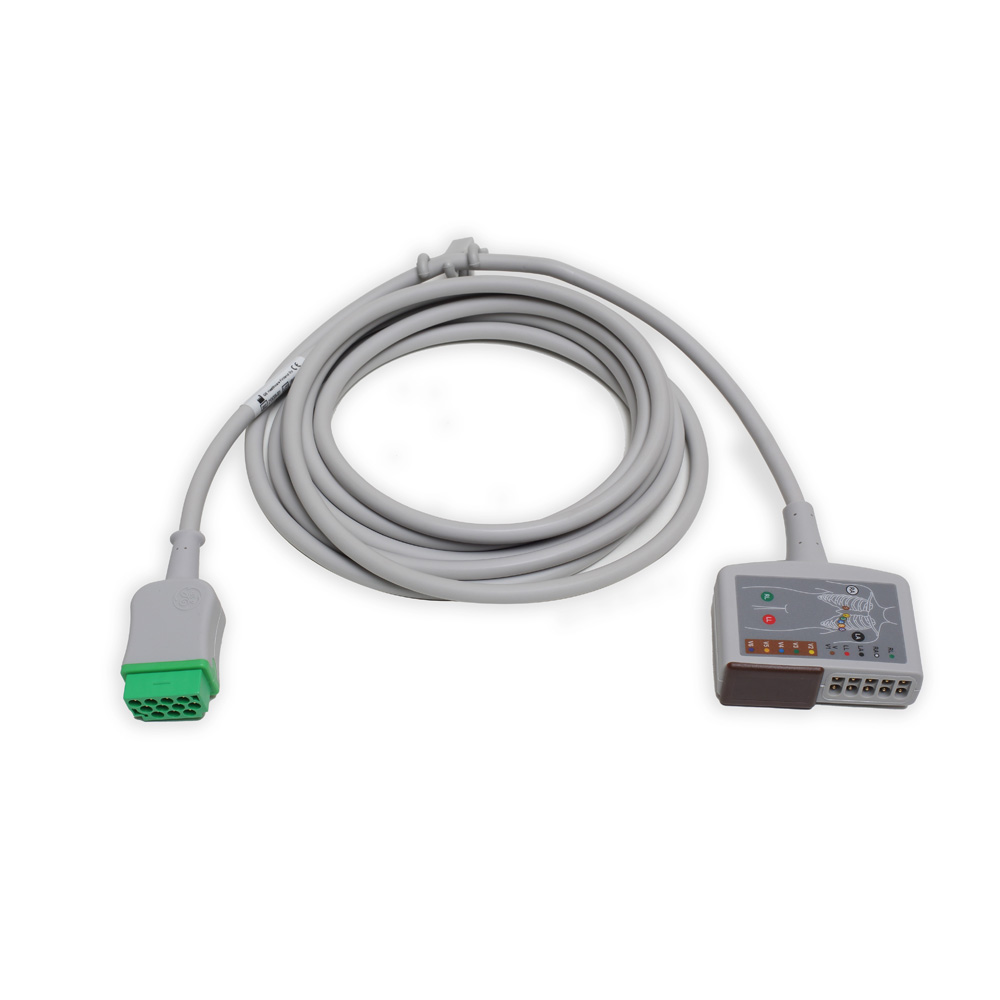 ECG Trunk Cable with 12-Lead Connector AHA, 3.6 m/12 ft., 1/pack ECG Trunk Cable with 12-Lead Connector AHA, 3.6 m/12 ft., 1/pack