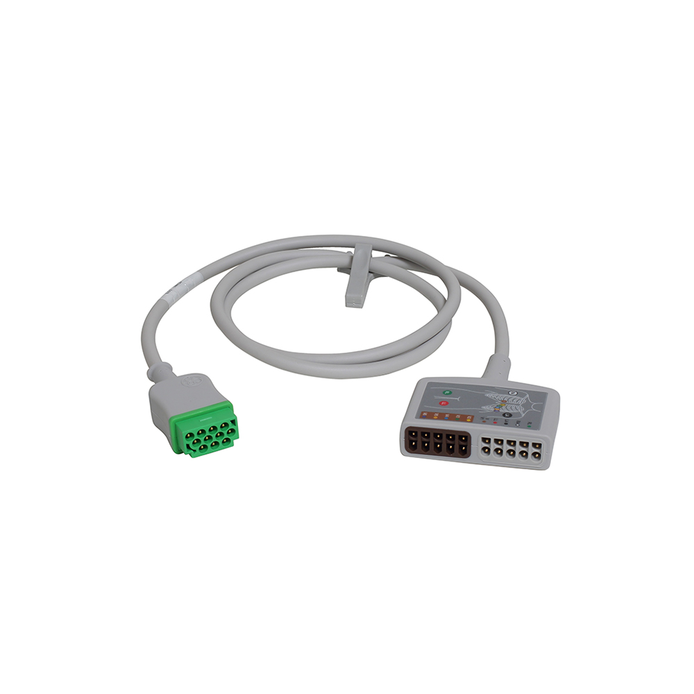 ECG Trunk Cable, 12-lead, AHA, 1.2 m/4 ft., 1/pack ECG Trunk Cable, 12-lead, AHA, 1.2 m/4 ft., 1/pack