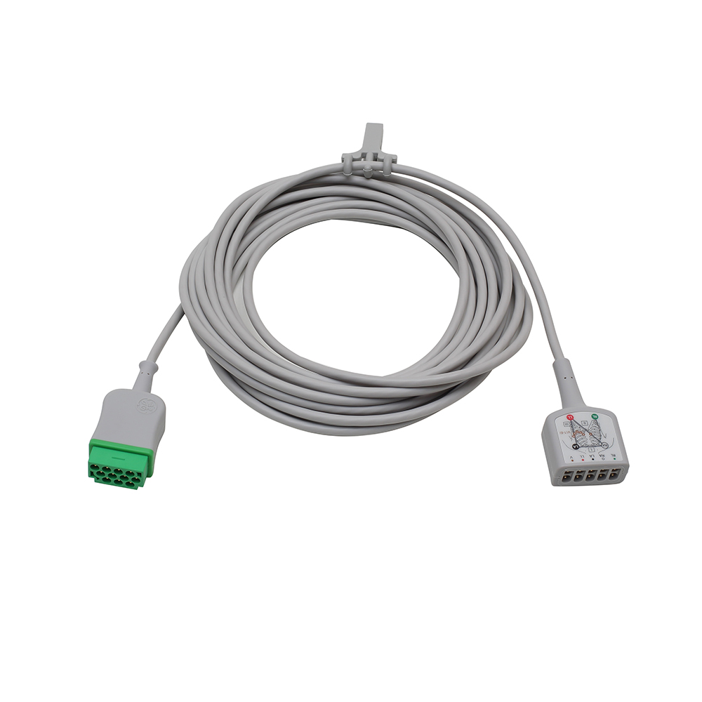 ECG Trunk Cable, 3/5-lead, AHA, 6 m/20 ft., 1/pack ECG Trunk Cable, 3/5-lead, AHA, 6 m/20 ft., 1/pack