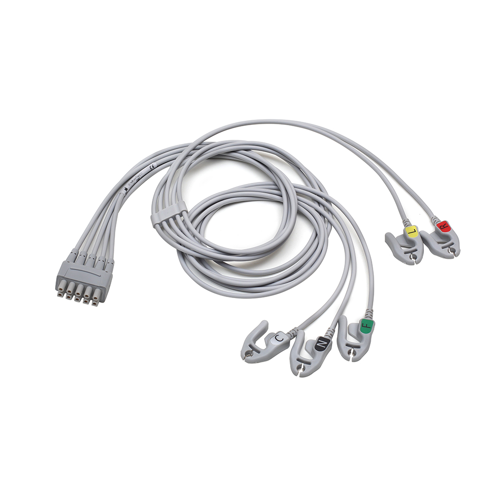 ECG Leadwire set, 5-lead, grouped, grabber IEC mix 74 cm/29 ECG Leadwire set, 5-lead, grouped, grabber IEC mix 74 cm/29