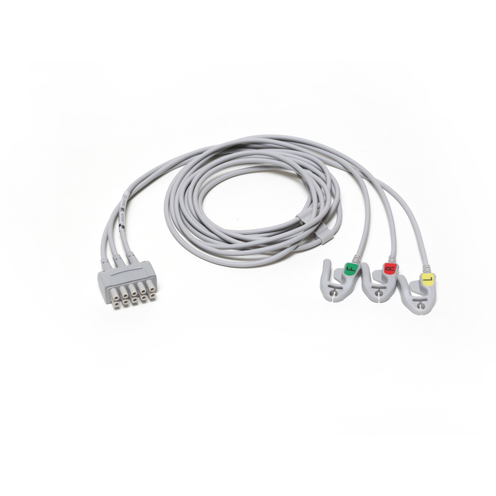 ECG Leadwire set, 3-lead, Grabber, IEC, 130 cm/ 51 in ECG Leadwire set, 3-lead, Grabber, IEC, 130 cm/ 51 in