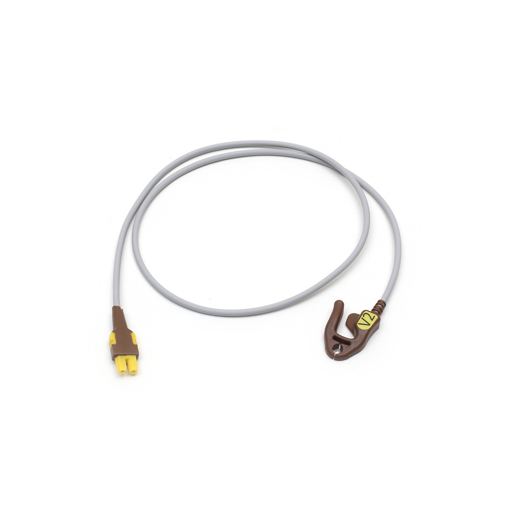Replacement ECG Leadwire, grabber, YEL V, AHA, 74 cm/ 29 in, 1/pack Replacement ECG Leadwire, grabber, YEL V, AHA, 74 cm/ 29 in, 1/pack