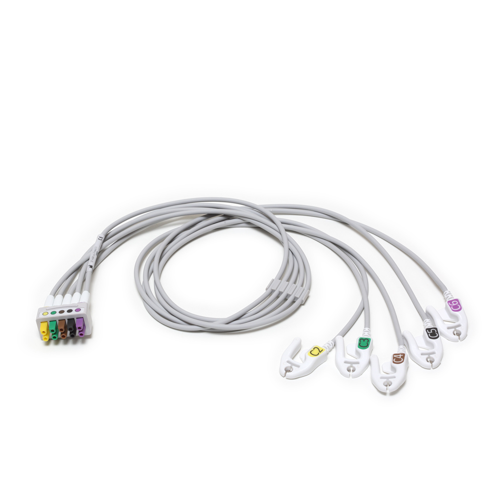 ECG Leadwire set, 5-lead C2-6, Grabber, IEC, 74 cm/ 29 in ECG Leadwire set, 5-lead C2-6, Grabber, IEC, 74 cm/ 29 in