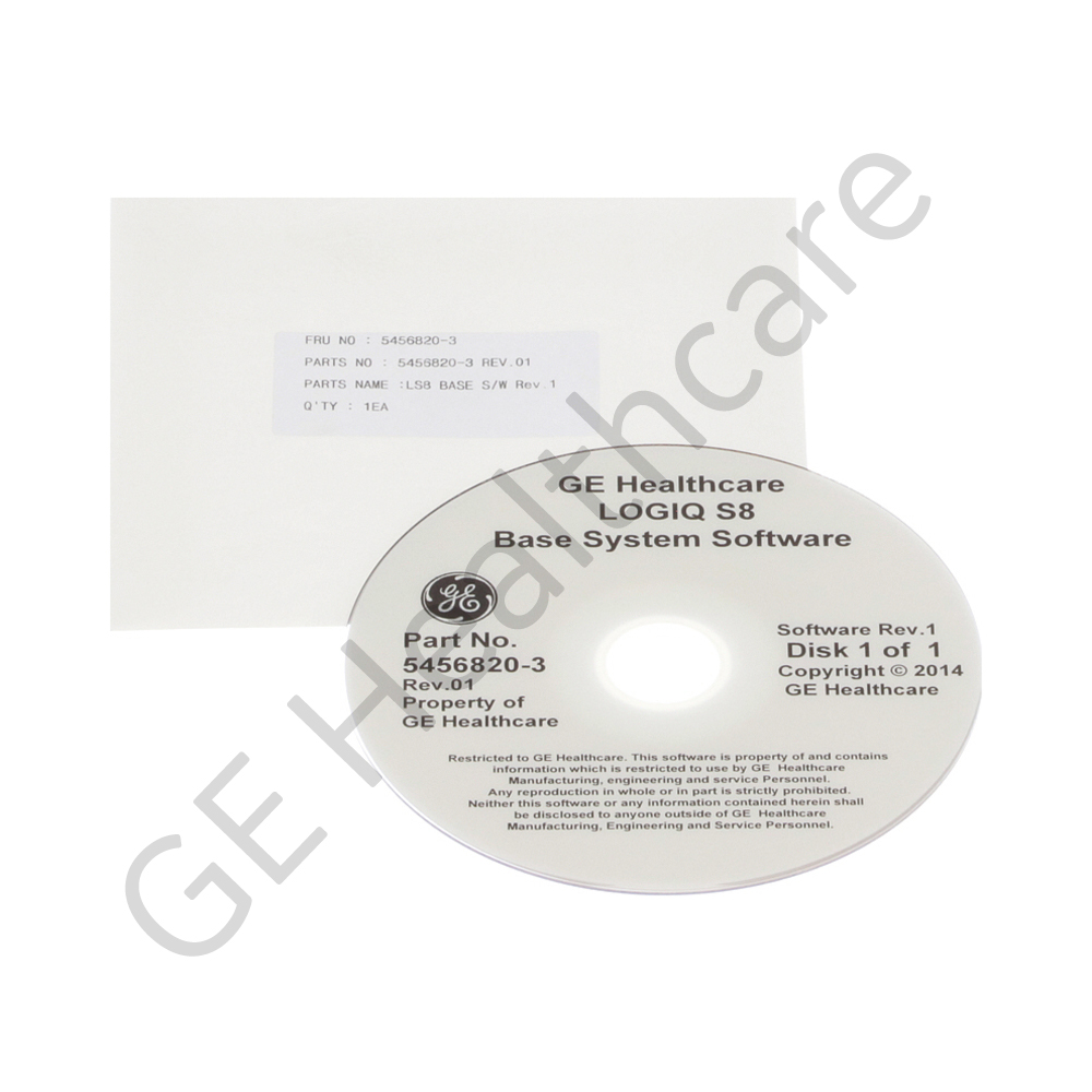 LOGIQ S8 R2 Base System Software 5456820-3 LOGIQ S8 R2 Base System Software 5456820-3
