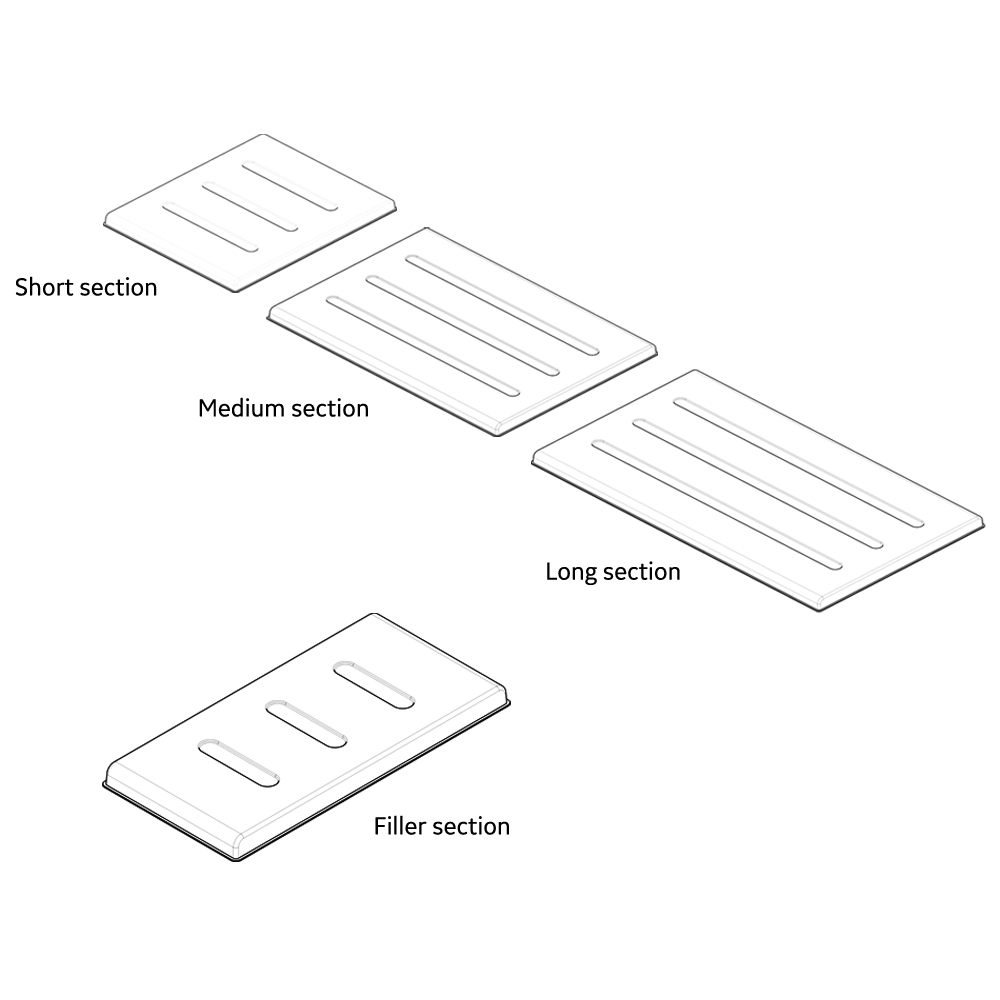 MR Table Pad Collector Kit, consisting of 4 sections MR Table Pad Collector Kit, consisting of 4 sections
