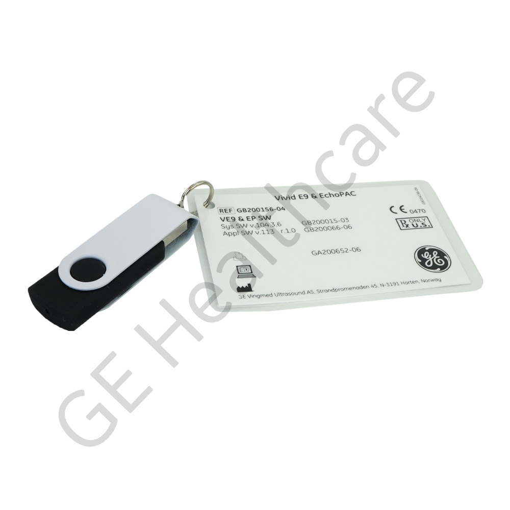 UFD Vivid E9 and EP Software GB200156-04 UFD Vivid E9 and EP Software GB200156-04